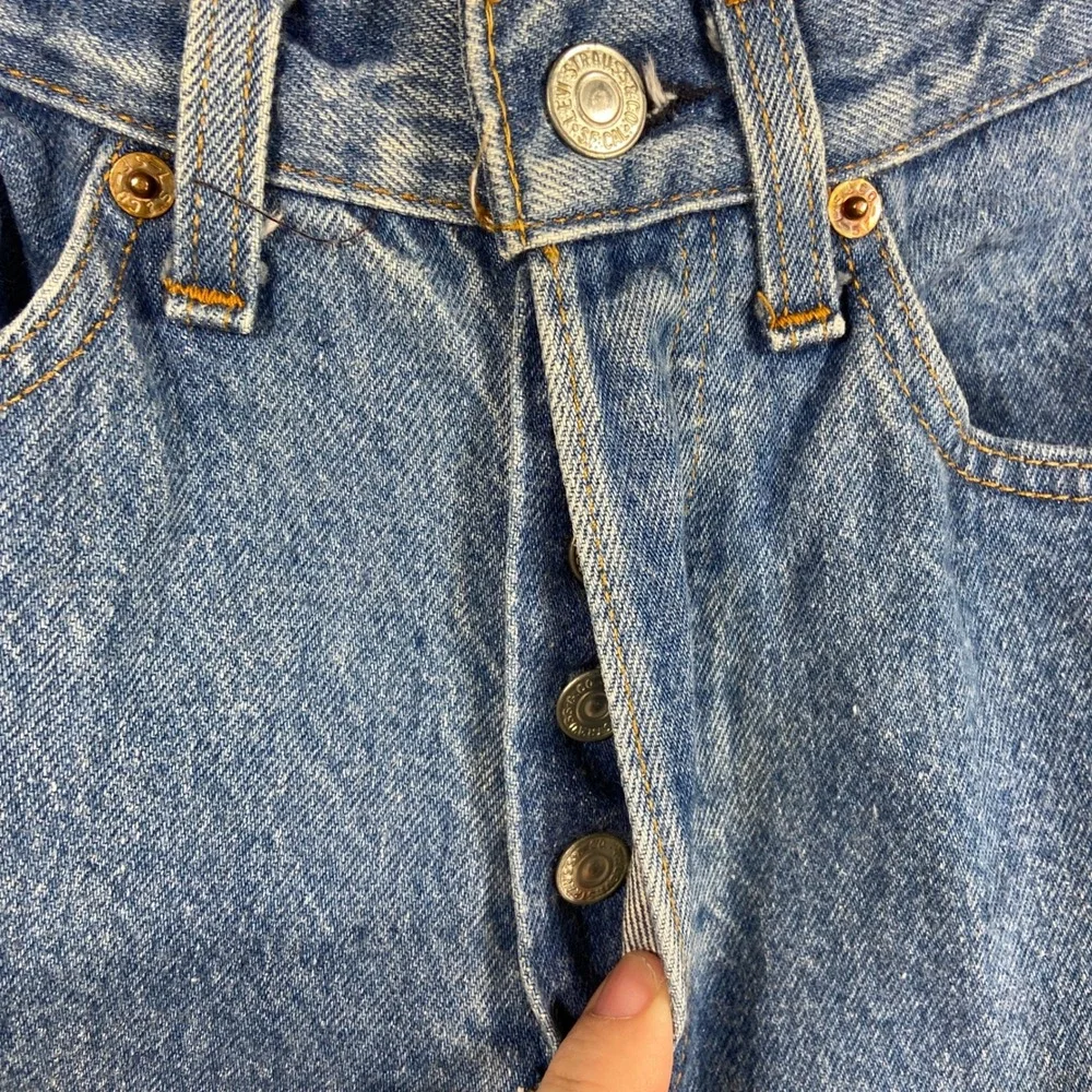 VTG 80s Levis‎ Red Tab 26501 Blue Denim Buttonfly High Rise Jeans Womens 25